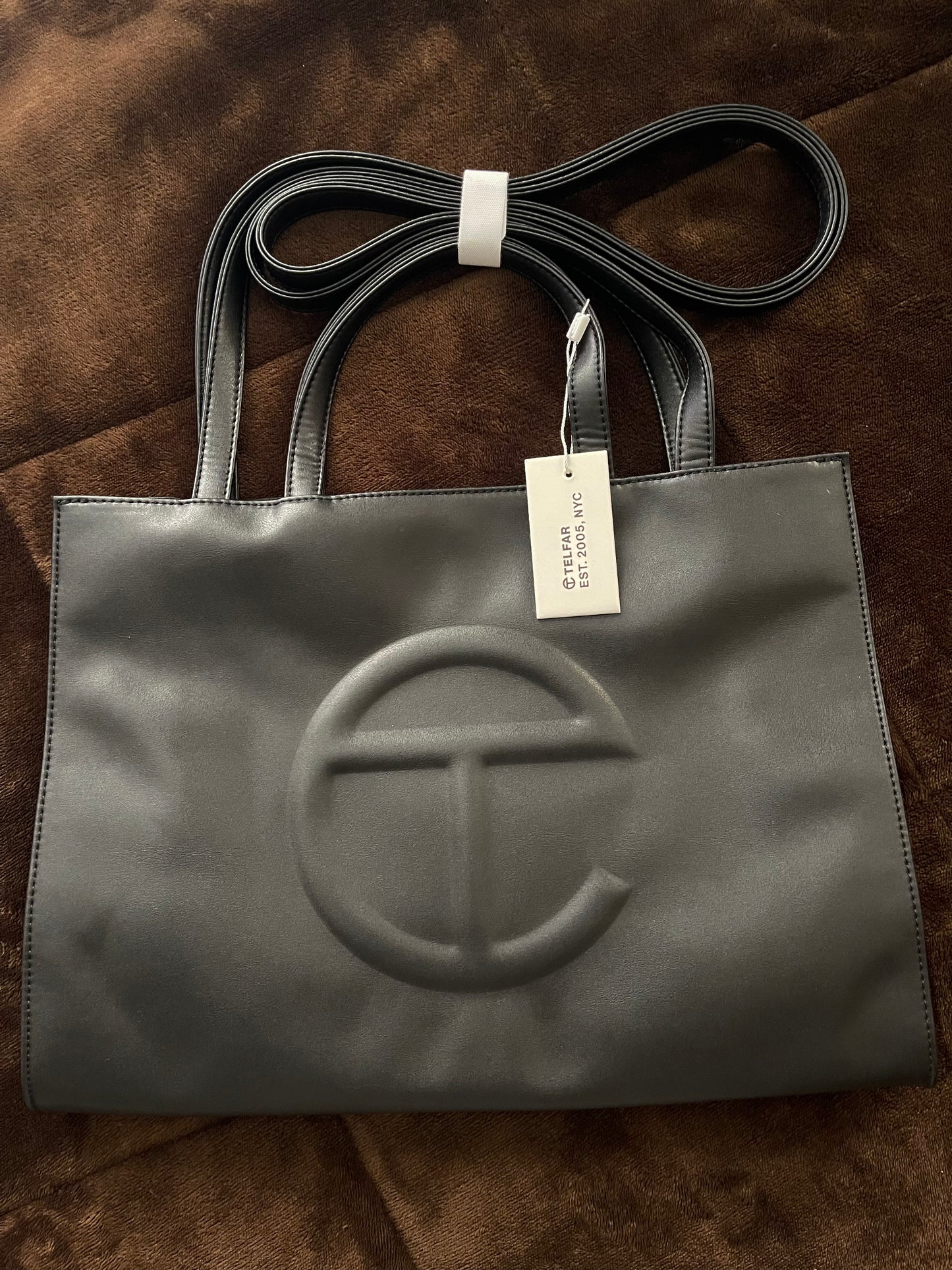 Telfar Large Black Shopping Bag